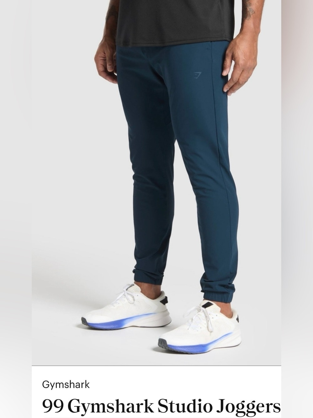 Gymshark Men’s Navy Blue Jogger Sweatpants